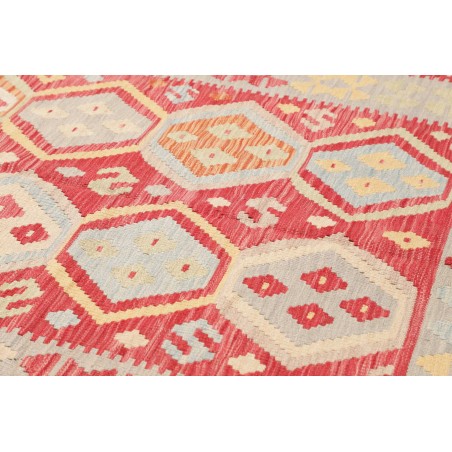 Tappeto Kilim Afghanistan giallo arancione 200x295