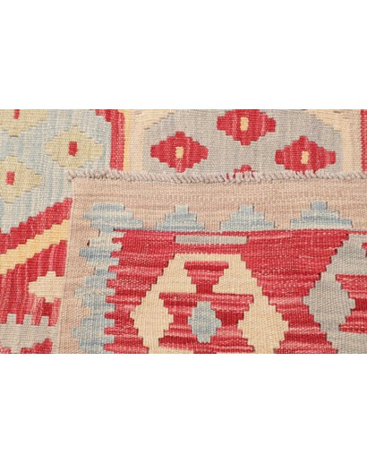 Tappeto Kilim Afghanistan giallo arancione 200x295
