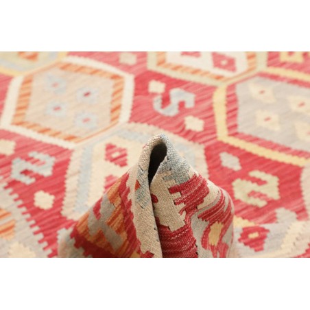 Tappeto Kilim Afghanistan giallo arancione 200x295