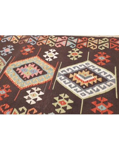 Tappeto Kilim Afghanistan verde rosso 206x293