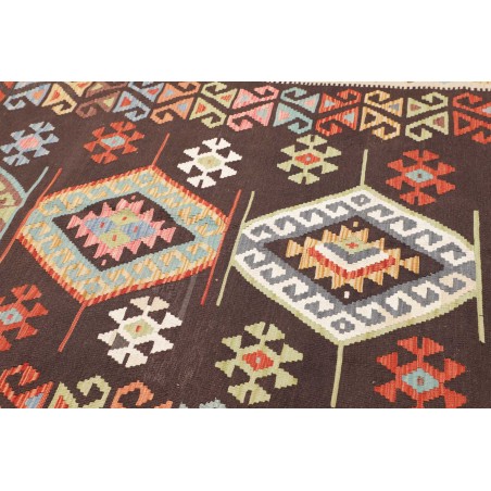 Tappeto Kilim Afghanistan verde rosso 206x293