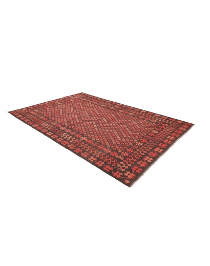 Tappeto Kilim Afghanistan verde rosso 200x292