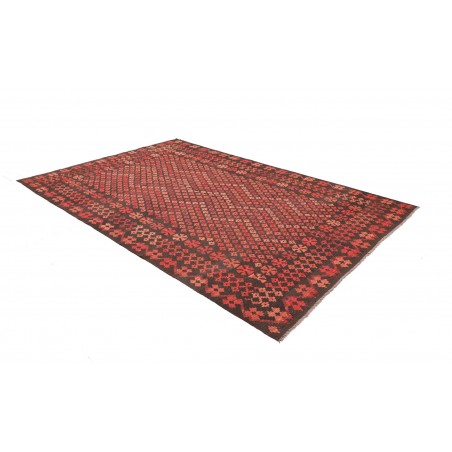 Tappeto Kilim Afghanistan verde rosso 200x292