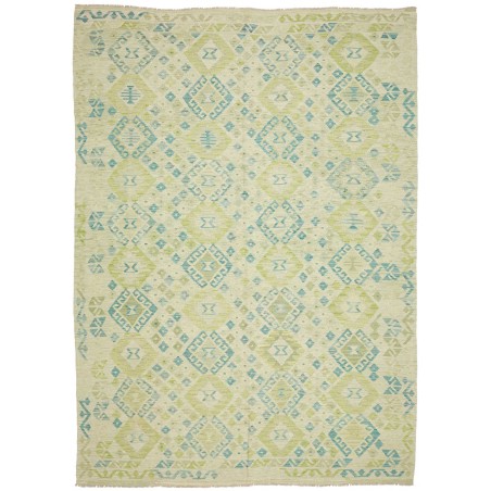 Tappeto Kilim Afghanistan beige verde 206x296
