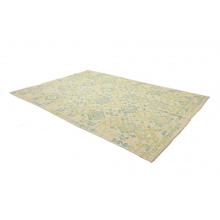 Tappeto Kilim Afghanistan beige verde 206x296