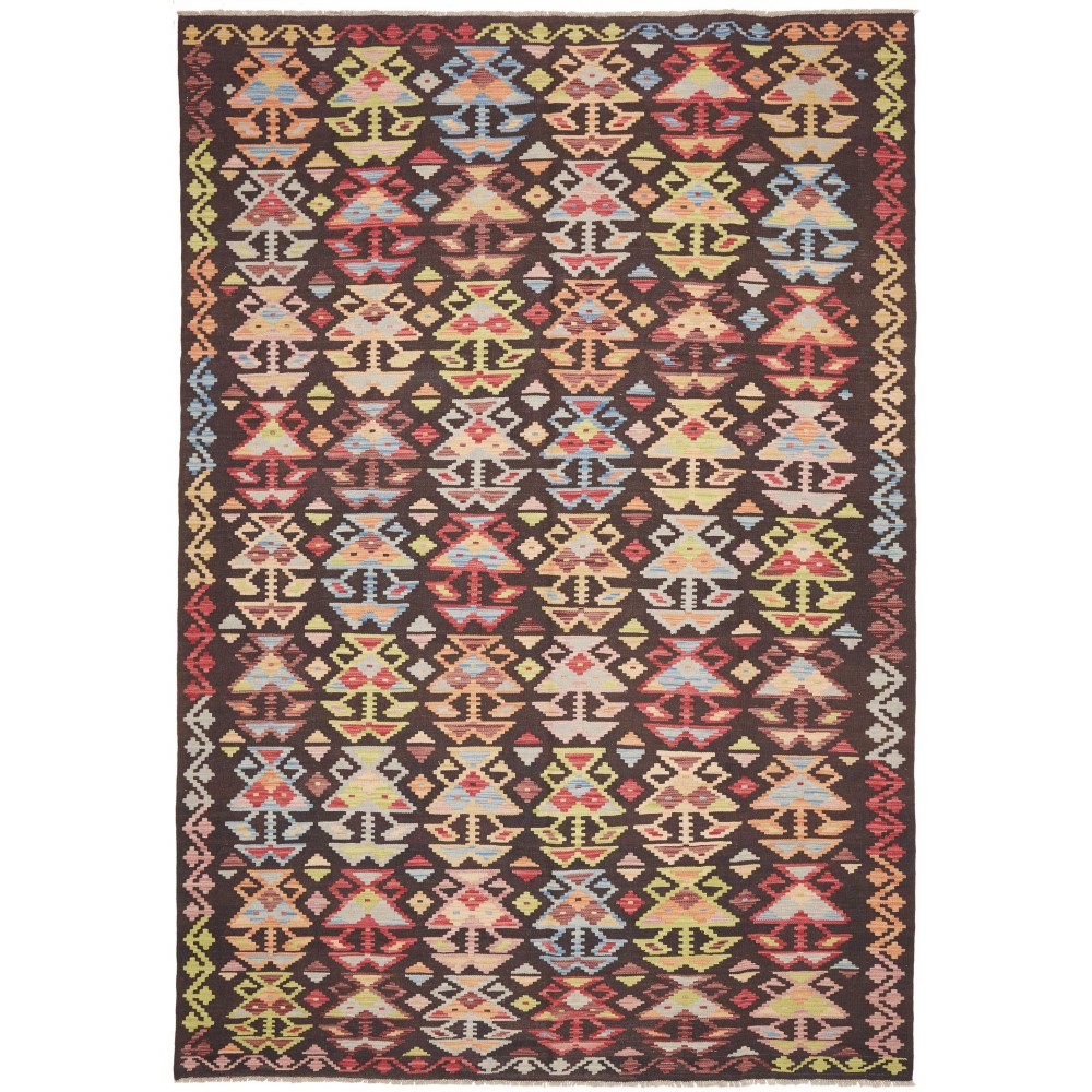 Tappeto Kilim Afghanistan marrone 201x295
