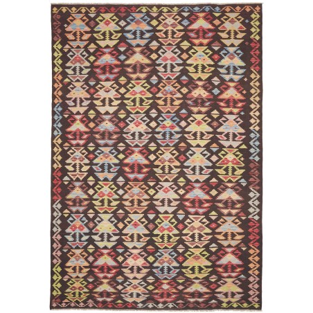 Tappeto Kilim Afghanistan marrone 201x295