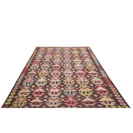 Tappeto Kilim Afghanistan marrone 201x295