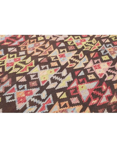 Tappeto Kilim Afghanistan marrone 201x295