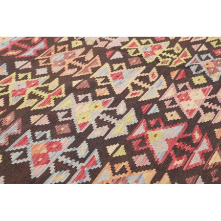 Tappeto Kilim Afghanistan marrone 201x295