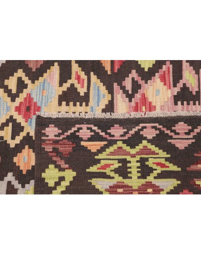 Tappeto Kilim Afghanistan marrone 201x295