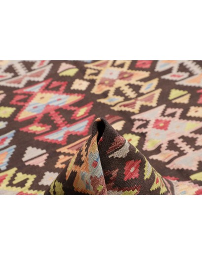 Tappeto Kilim Afghanistan marrone 201x295