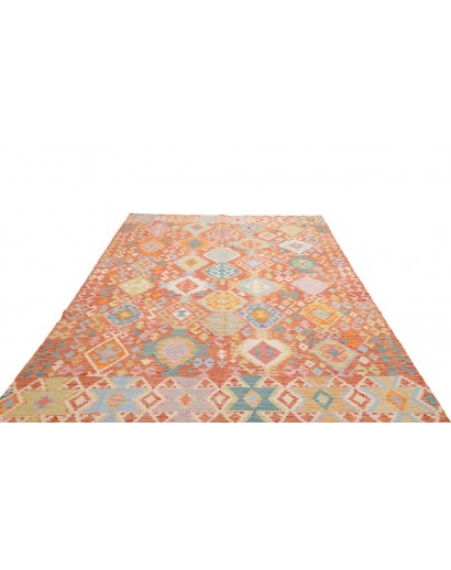 Tappeto Kilim Afghanistan marrone bianco 213x291