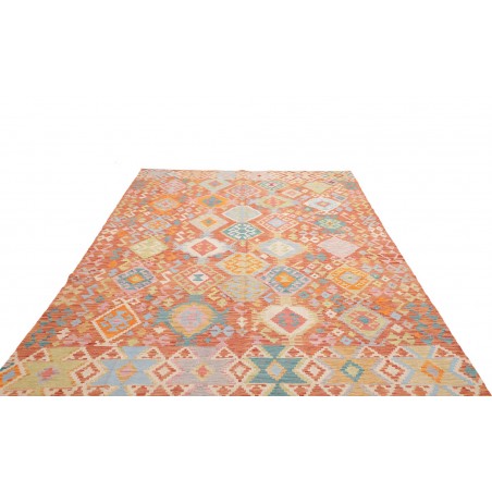 Tappeto Kilim Afghanistan marrone bianco 213x291