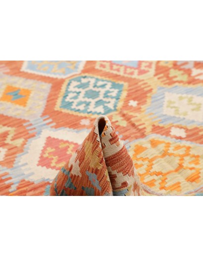 Tappeto Kilim Afghanistan marrone bianco 213x291