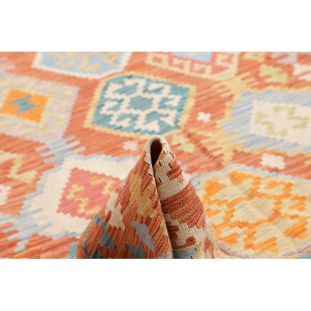 Tappeto Kilim Afghanistan marrone bianco 213x291