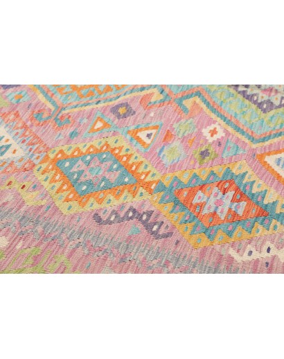 Tappeto Kilim Afghanistan marrone grigio 211x291