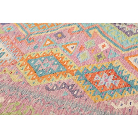 Tappeto Kilim Afghanistan marrone grigio 211x291