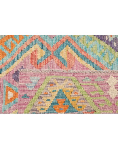 Tappeto Kilim Afghanistan marrone grigio 211x291