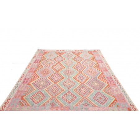 Tappeto Kilim Afghanistan beige arancione 209x278