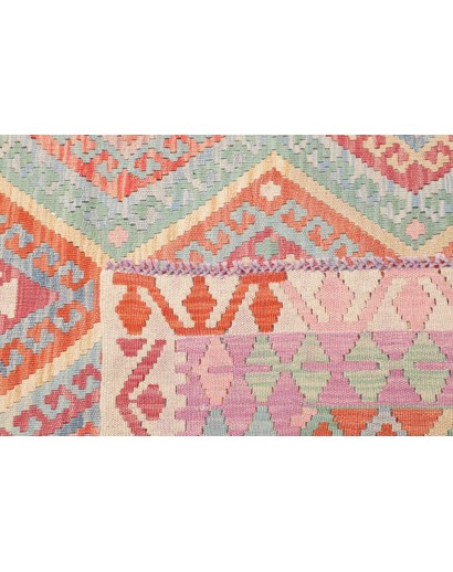 Tappeto Kilim Afghanistan beige arancione 209x278