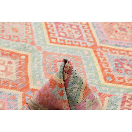 Tappeto Kilim Afghanistan beige arancione 209x278