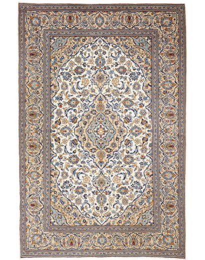 Tappeto Kashan Persia beige verde 195x300