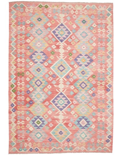 Tappeto Kilim Afghanistan beige marrone 206x302