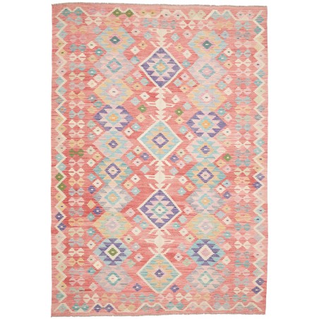 Tappeto Kilim Afghanistan beige marrone 206x302