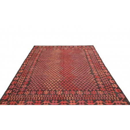 Tappeto Kilim Afghanistan grigio marrone 203x283