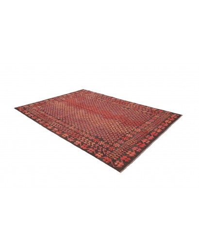 Tappeto Kilim Afghanistan grigio marrone 203x283