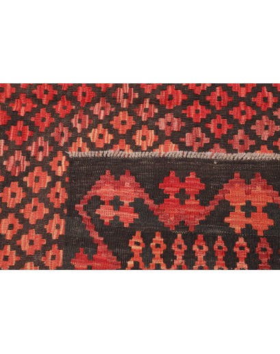 Tappeto Kilim Afghanistan grigio marrone 203x283