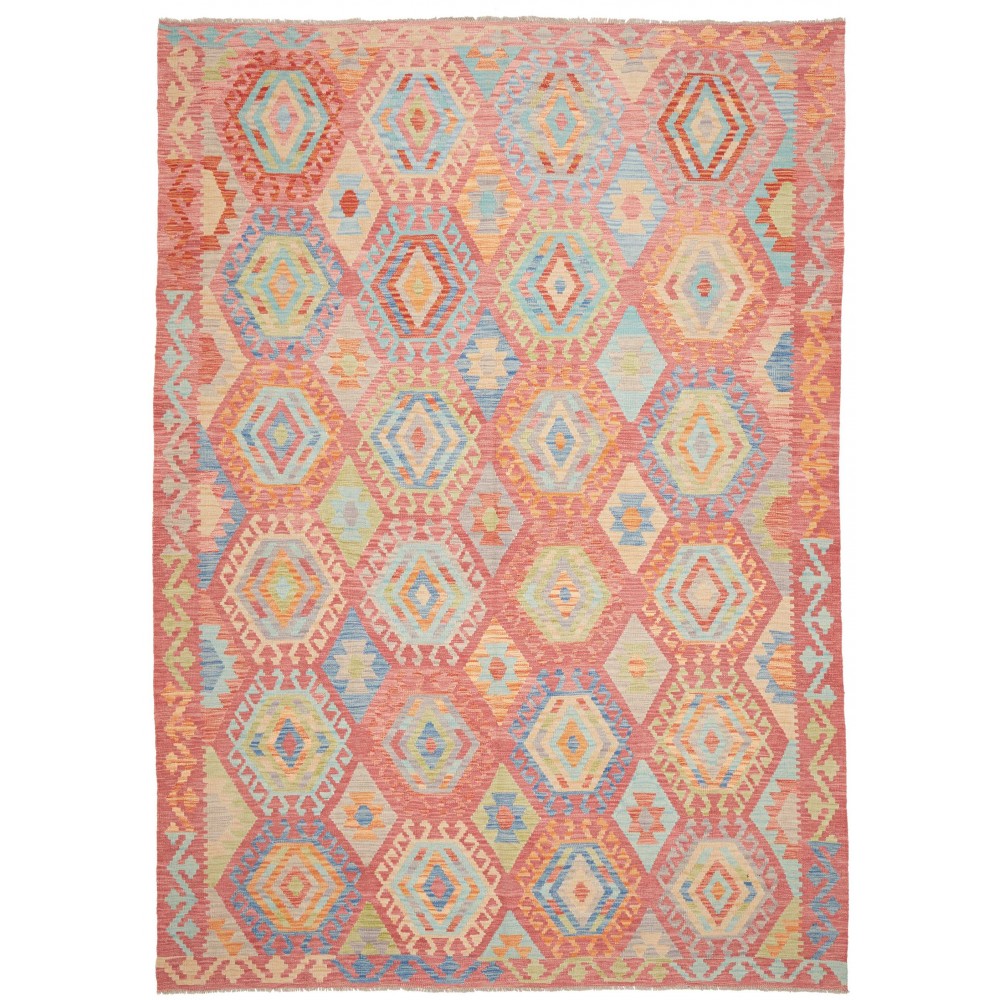 Tappeto Kilim Afghanistan marrone 209x295