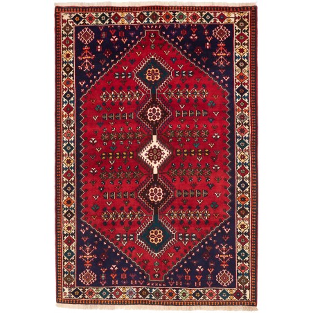 Tappeto Shiraz Persia grigio giallo 158x237