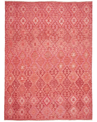 Tappeto Kilim Afghanistan arancione marrone 208x286