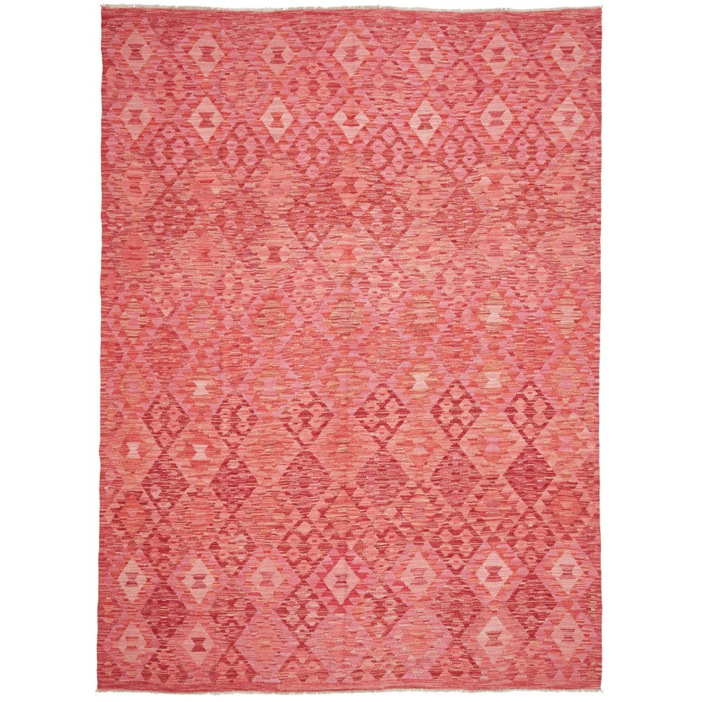 Tappeto Kilim Afghanistan arancione marrone 208x286