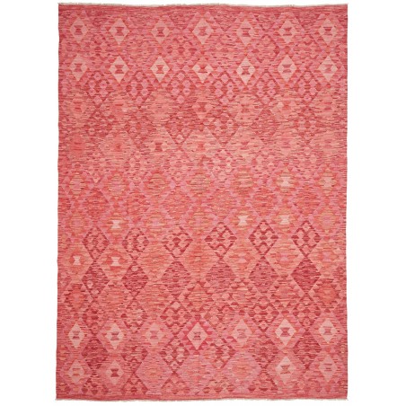 Tappeto Kilim Afghanistan arancione marrone 208x286