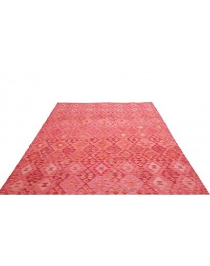 Tappeto Kilim Afghanistan arancione marrone 208x286