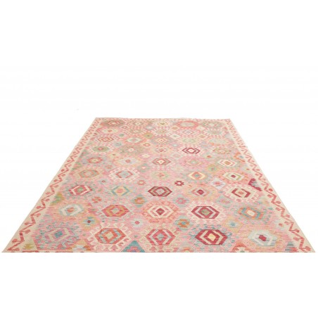 Tappeto Kilim Afghanistan marrone rosso 215x288