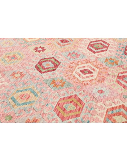 Tappeto Kilim Afghanistan marrone rosso 215x288