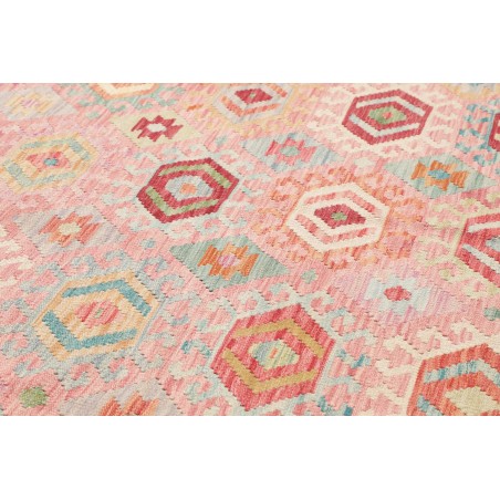 Tappeto Kilim Afghanistan marrone rosso 215x288