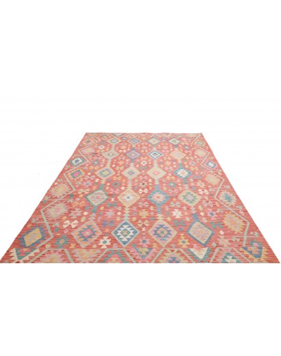 Tappeto Kilim Afghanistan marrone blu 205x298