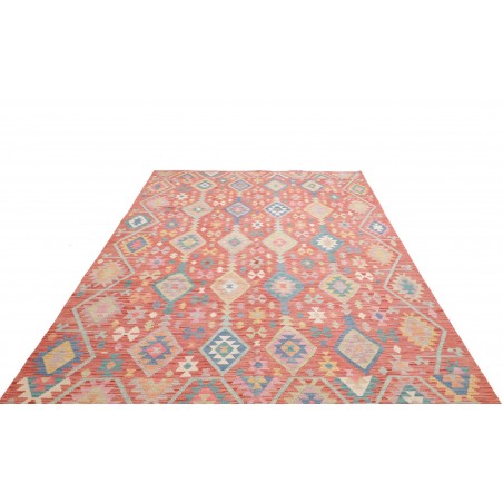Tappeto Kilim Afghanistan marrone blu 205x298