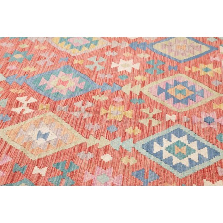 Tappeto Kilim Afghanistan marrone blu 205x298
