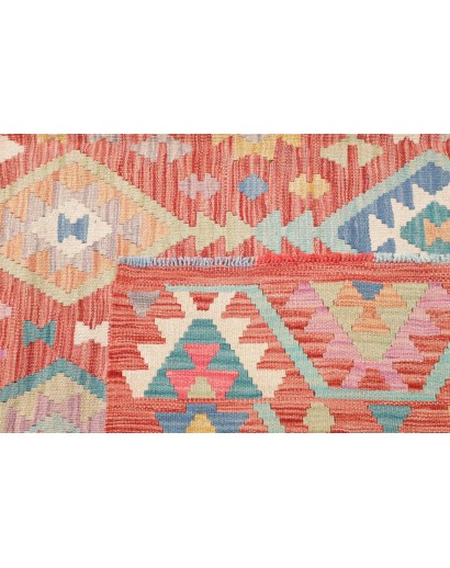 Tappeto Kilim Afghanistan marrone blu 205x298