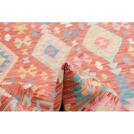 Tappeto Kilim Afghanistan marrone blu 205x298