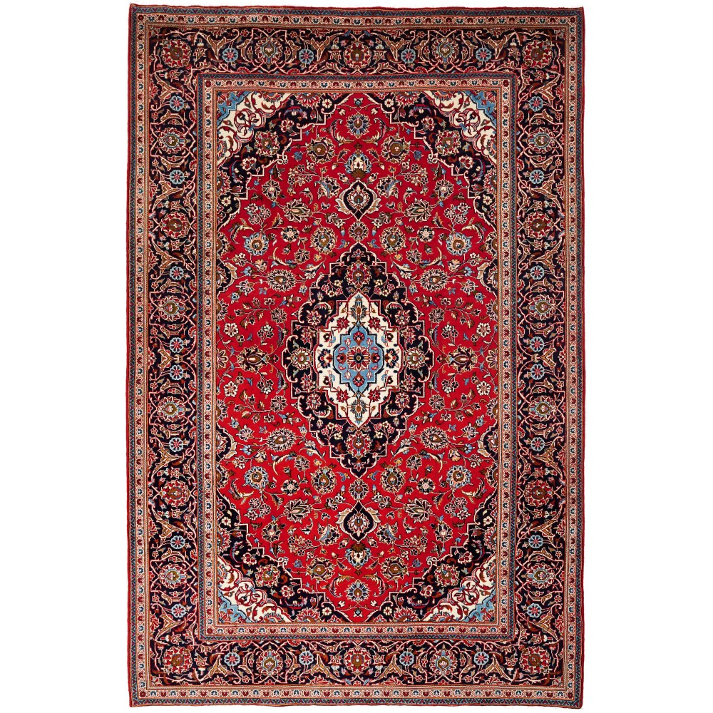 Tappeto Ardakan Persia marrone blu 203x310 Tappeto Ardakan Persia marrone blu 203x310