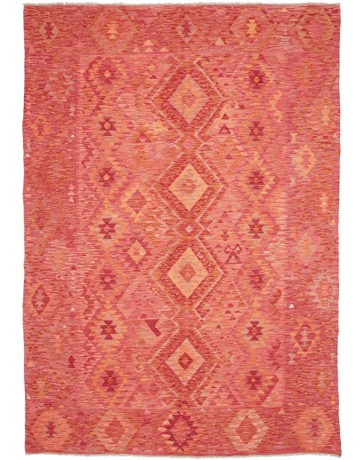 Tappeto Kilim Afghanistan rosso 205x300