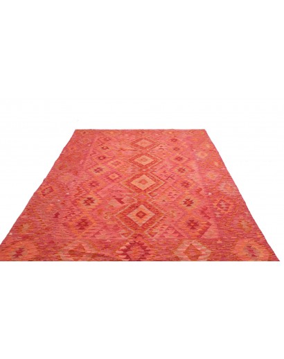 Tappeto Kilim Afghanistan rosso 205x300