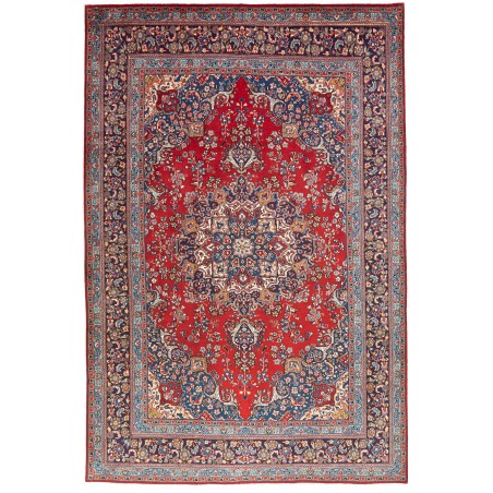 Tappeto Sabzevar Persia marrone grigio 198x296